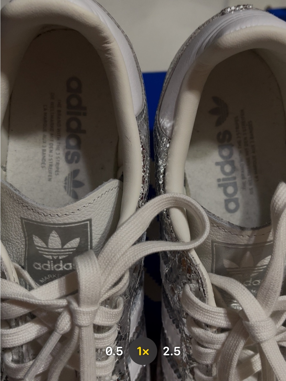 🦋ADIDAS SAMBA Silver Shoes🦋 - Picture 5 of 9